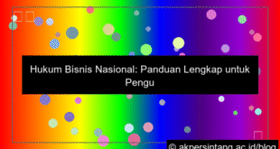 Hukum Bisnis Nasional