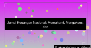 ilustrasi Jurnal Keuangan Nasional