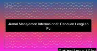 desain Jurnal Manajemen Internasional