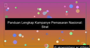 visual Kampanye Pemasaran Nasional