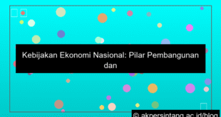 desain Kebijakan Ekonomi Nasional