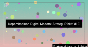 desain Kepemimpinan Digital Modern
