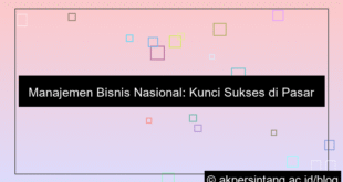 Manajemen Bisnis Nasional