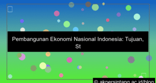 Pembangunan Ekonomi Nasional