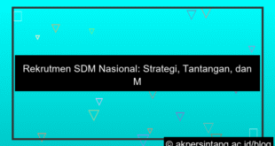 Rekrutmen SDM Nasional