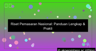 Riset Pemasaran Nasional