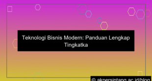 visual Teknologi Bisnis Modern