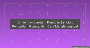 Konsentrasi Larutan