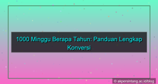 tampilan 1000 minggu berapa tahun
