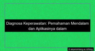 Diagnosa keperawatan