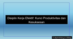 konten visual Disiplin kerja