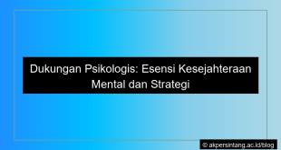 Dukungan psikologis