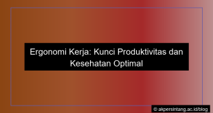 ilustrasi Ergonomi kerja