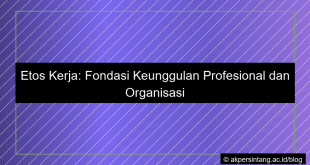 Etos kerja
