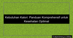konten visual Kebutuhan kalori