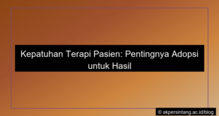 visual Kepatuhan terapi