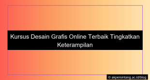 ilustrasi Kursus Desain Grafis Online