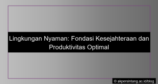 Lingkungan nyaman