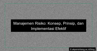 Manajemen risiko