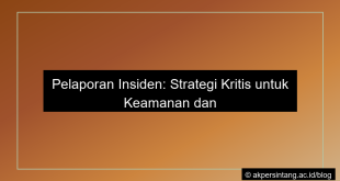 Pelaporan insiden