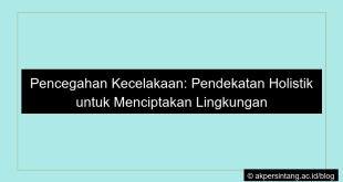 Pencegahan kecelakaan