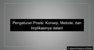 Pengaturan posisi