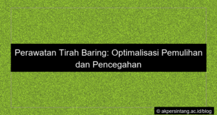 ilustrasi Perawatan tirah