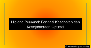 desain Personal hygiene