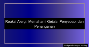 ilustrasi Reaksi alergi