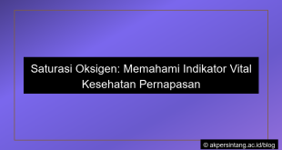Saturasi oksigen