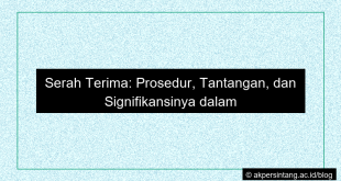 Serah terima