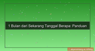gambar 1 bulan dari sekarang tanggal berapa