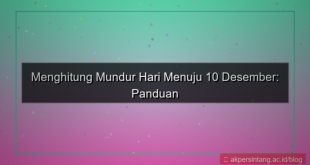 ilustrasi 10 desember berapa hari lagi