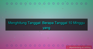 ilustrasi 10 minggu yang lalu tanggal berapa