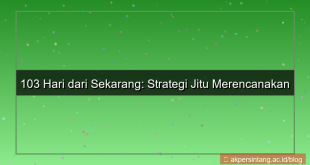 103 hari dari sekarang