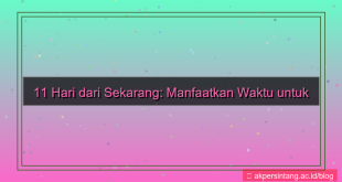 tampilan 11 hari dari sekarang