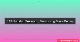 119 hari dari sekarang