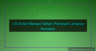 tampilan 120 bulan berapa tahun