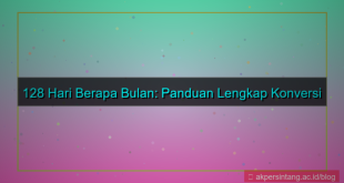ilustrasi 128 hari berapa bulan