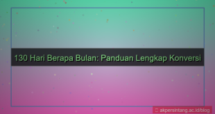 130 hari berapa bulan