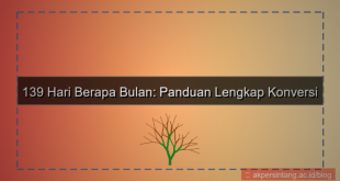 ilustrasi 139 hari berapa bulan