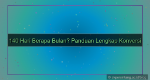 tampilan 140 hari berapa bulan