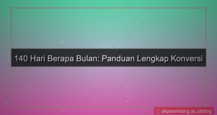 140 hari berapa bulan