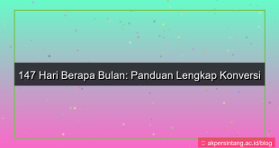 147 hari berapa bulan