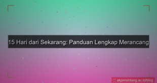 15 hari dari sekarang