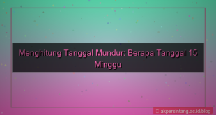 15 minggu yang lalu tanggal berapa