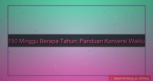 ilustrasi 150 minggu berapa tahun