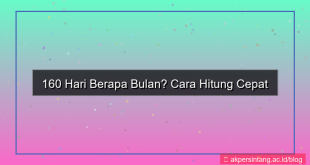 ilustrasi 160 hari berapa bulan