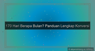 desain 170 hari berapa bulan