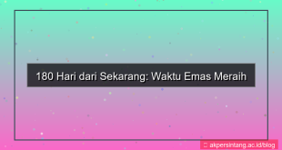 tampilan 180 hari dari sekarang